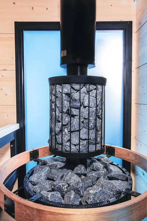 Harvia Vattenvärmare Legend Vedeldade bastuaggregat miljöbild